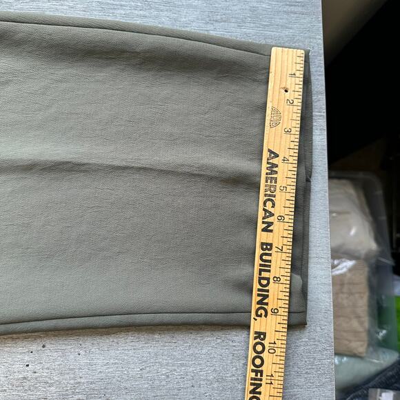 Aritzia The Effortless Pant Cropped Crepette Green 8 - Picture 13 of 14